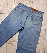 Vintage Levis 540 Jeans Men 36x30 Blue Relaxed Leather Orange Tab Made in USA