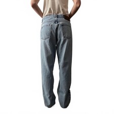 90s CK  Calvin Klein Vintage Y2K Denim Jeans Light Blue Wash Mens Easy Fit 31