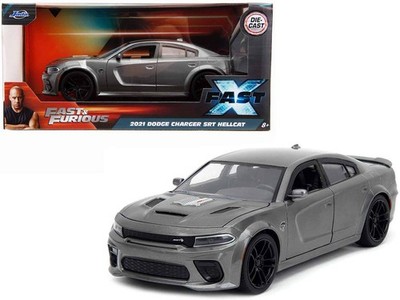 2021 Dodge Charger SRT Hellcat Gray Metallic ''Fast X'' (2023) Movie ''Fast & Furio
