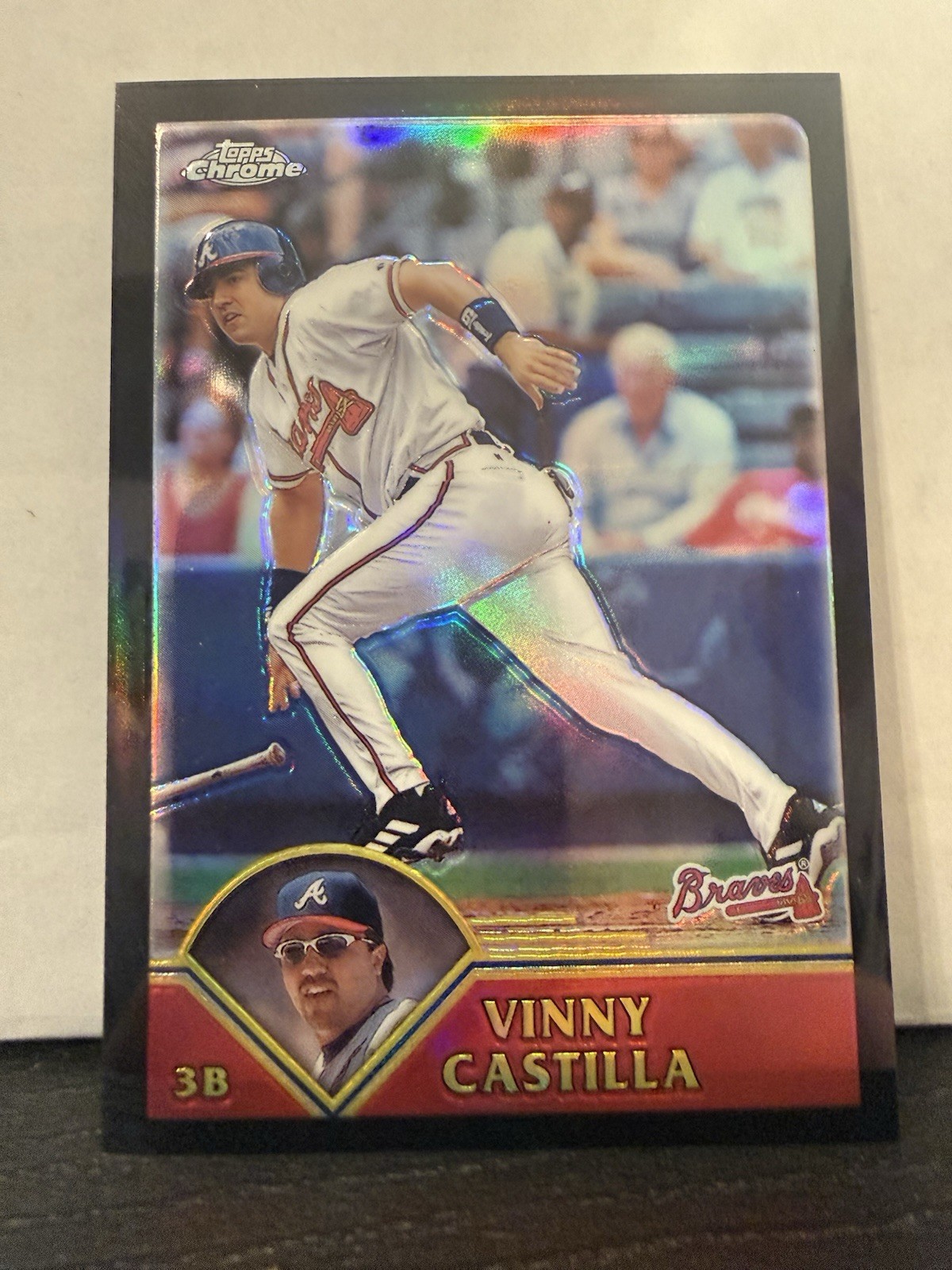 2003 Topps Chrome - Vinny Castilla #404 Black Refractor /199