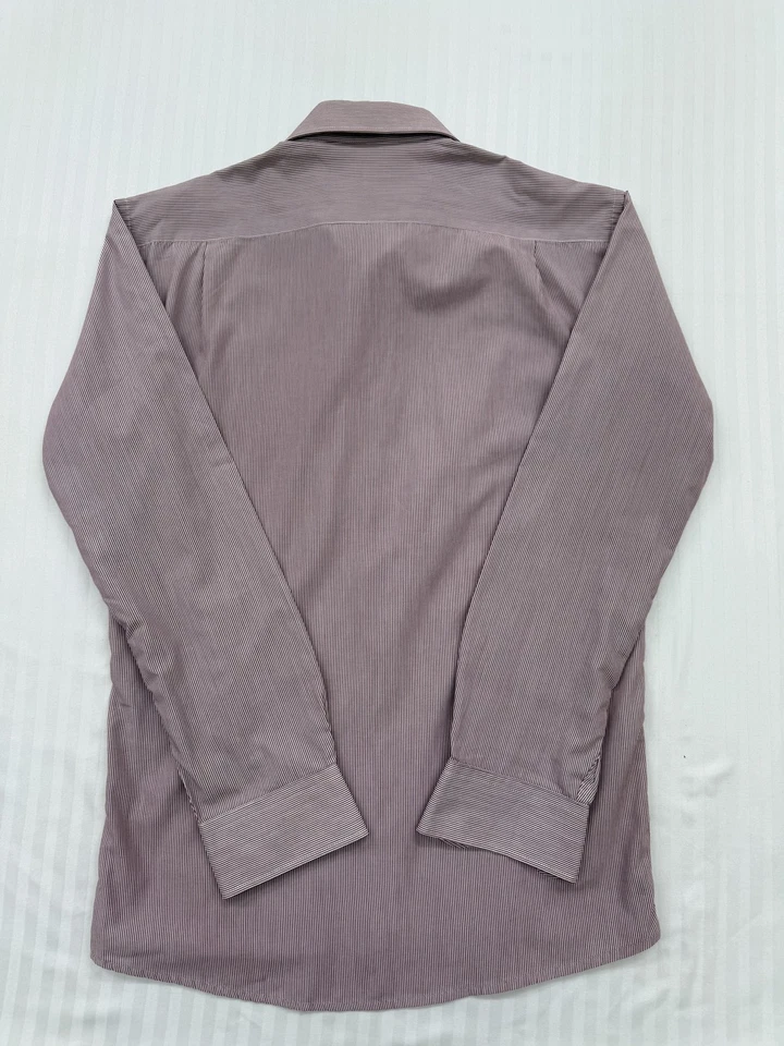 Chemise en coton à manches longues Valentino Rudy Mauve rayée L Italie - Photo 2/4