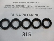 315 O-ring 13/16" ID x 1-3/16" OD x 3/16" thick. Buna-70. Quan 5