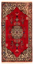 Vintage Oriental Hand-Knotted Carpet 4'11" x 9'7" Traditional Wool Area Rug