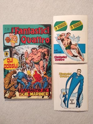 FANTASTIC FOUR NO. 100 STICKERS NO EDITORIAL RENDERING HORN EXCELLENT/NEWSSTAND