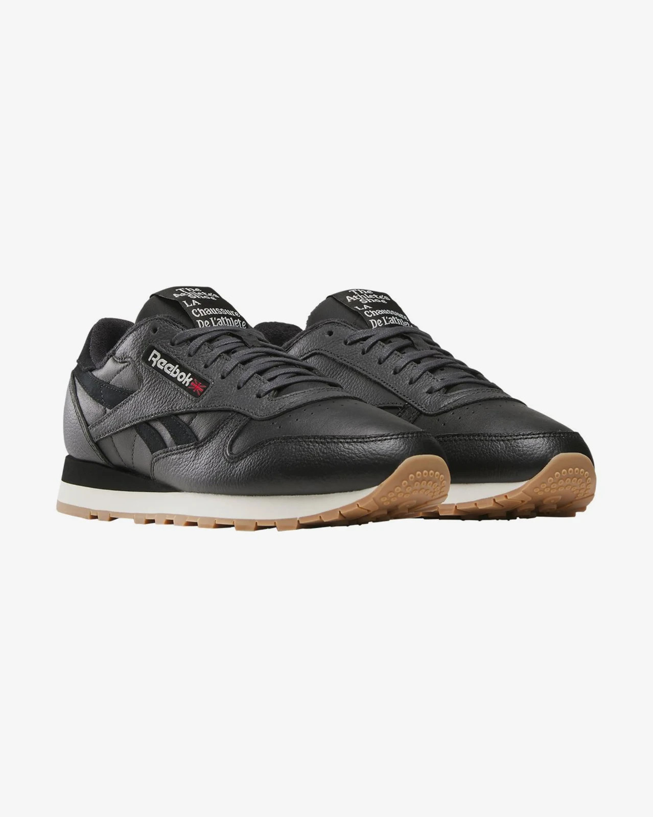 Mens Reebok Classic Leather Trainers  UK Size 7 Black & White RRP £99 image 3