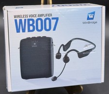 WinBridge Voice Amplifier Wireless Earhook Microphone Portable Speaker WB007 NEW