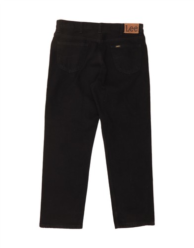 LEE Mens Brooklyn Straight Jeans W38 L32 Black Cotton CF09 - 第 2/3 張圖片