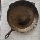 Vintage Griswold No. 12 Cast Iron Skillet 719 D  heat ring Erie PA small logo