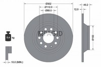 2X Bremsscheibe Pagid 54325NC FüR Audi A6 C6 Avant 4F5 4F2 Tdi Tfsi Quattro Fsi