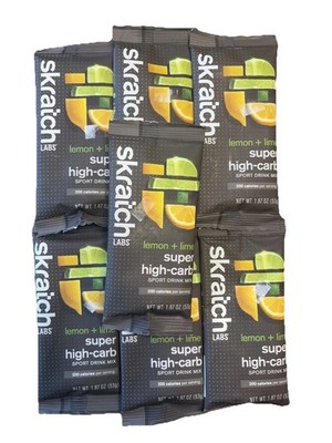 Skratch Labs Super High-Carb Sport Drink Mix Lemon & Lime 7 Packets HCDM-LL