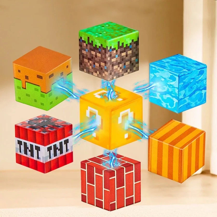Magnetic Building Blocks Set DIY Puzzle Toy Kids Game Play Puzzle Model Fun Gift - Image 3 of 4