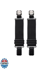 GARGOYLE BELLS Adjustable Boot Clips for Motorcycle, Black Boot Straps Elasti