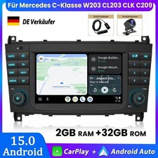 DAB+ Für Mercedes C-Klasse W203 CL203 CLK C209 Android 15 Autoradio Carplay Navi DAB+ Für Mercedes C-Klasse W203 CL203 CLK C209 Android 15 Autoradio Carplay Navi
