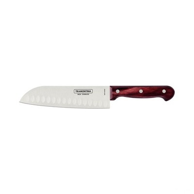 TRAMONTINA Polywood Santoku Knife, 180mm, Red Stainless Steel, Gyuto Knife, 2117