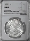 1880-S  $1  MORGAN SILVER DOLLAR  "SAN FRANCISCO MINT"  NGC MS62 #8675096-008