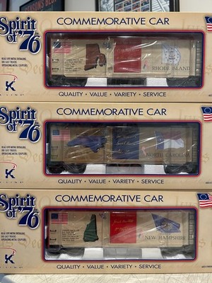 K Line K761-7604A Spirit of 76 3 Car Set #2 NIB