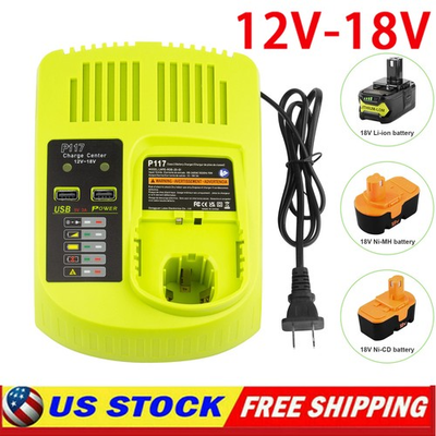 #ad P117 Battery Charger For RYOBI For One Plus 18V High Capacity Lithium P108 $18.52