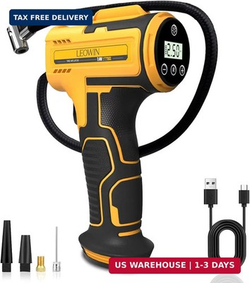 Share Tire Inflator Portable Air Compressor, Cordless Handheld Air Pump with Dig