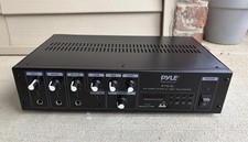 Pyle PT510 PA Amplifier w Mic Talkover, 70V Output, USB, SD Card, FM Radio WORKS