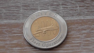 United Airlines Fleet Operations 2000 Challenge Coin #C651