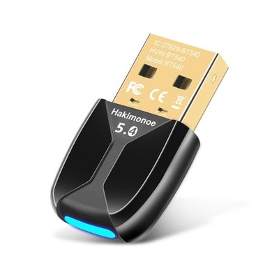 Hakimonoe Upgraded USB Bluetooth 5.4 Adapter for PC, Wireless USB Dongle for ...