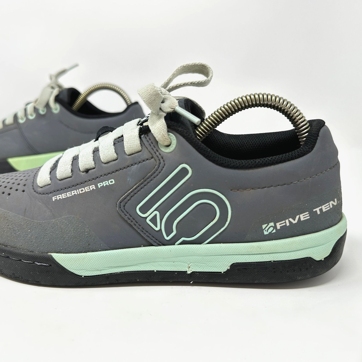Adidas Five Ten Freerider Pro Shoes Womens 8.5 Gray Mint Flat