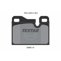 Textar BremsbeläGe Bremsbelegsatz Hinten FüR Porsche 924 944