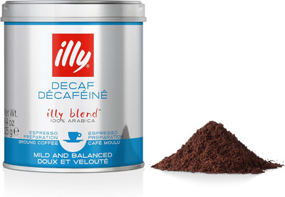 Kaffee, entkoffeinierter gemahlener Kaffee, mittlere Röstung, aus 100% Arabica,