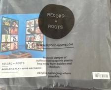 Record Roots Wall Mount Vinyl Record Rack Display Play for 12" Records Black