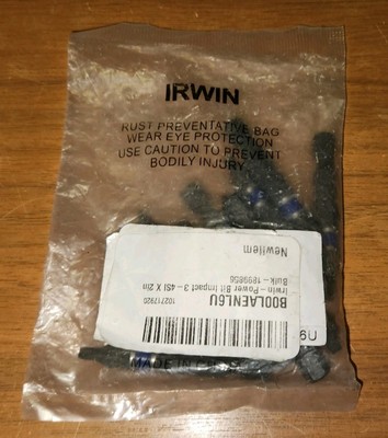 Irwin Power Bit Impact 3  1899956 3 4SI X 2in Pack Of 10 