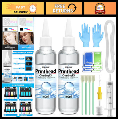 Printhead Cleaning Kit 200mL - Universal Inkjet Printer Nozzle Cleaner for HP, C