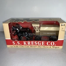 Ertl Collectibles 21082P S.S. Kresge Co. 1897 2 Horse & Wagon Bank 1/32