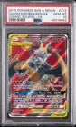 2019 POKEMON SUN & MOON COSMIC ECLIPSE FULL ART/CHARIZARD & BRAIXEN GX PSA 10