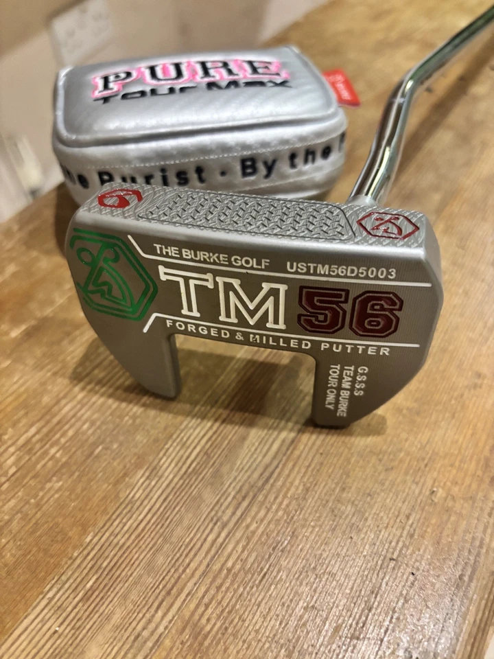 BURKE TM56 Prototype Golf Putter Tour Fit Grip and cover - Image 4 of 4
