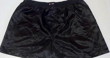 MEN'S SATIN BLACK TG BOXER SHORT SIZE SMALL 19.00