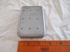 Vintage Perrine #60 Aluminum Fly Fishing Fly Case Tackle Box Includes Tear Drops