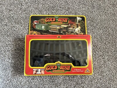 Bright Gold Rush Denver Express 8 Sections Curve Track Pack, No 180