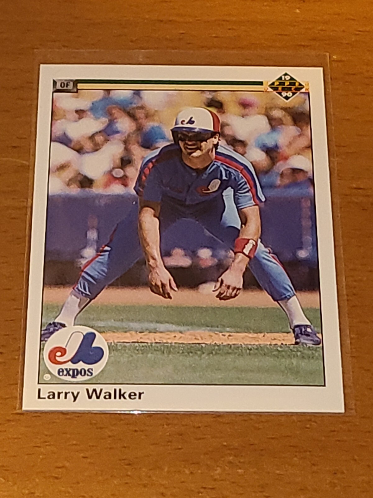 EXPOS LARRY WALKER 1990 UPPER DECK #466 ROOKIE CARD RC
