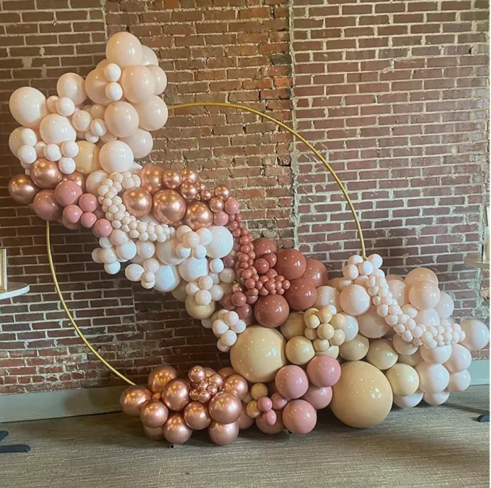 Globos de látex rosa rubor 50 un. - ¡Varios tonos de rosa! ¡Perfecto para cualquier fiesta! Foto 3 de 4