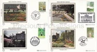 BS5a-d 1983 BENHAM SILK FIRST DAY COVER SET OF COVERS FDC GREAT BRITISH GARDENS