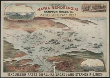 8" x 10" Photo International Naval Rendezvous, Hampton Roads Va. 1893