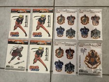 Lot X 8 Plaquettes Autocollants Naruto et Harry Potter ABYSTYLE neuf stickers