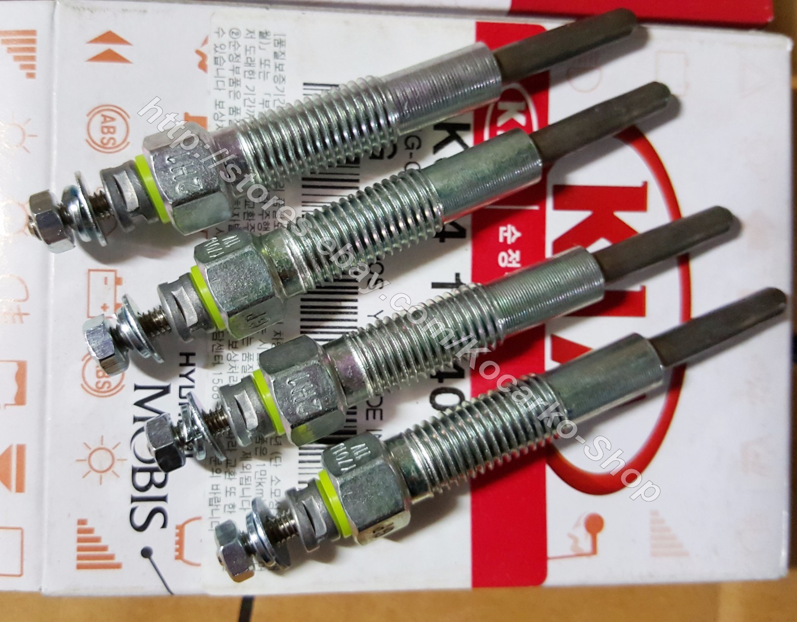 Ignition Glow Plug 4PC KIA Bongo K2700 K2900 2.7L 2.9L 1999+ Pregio 2