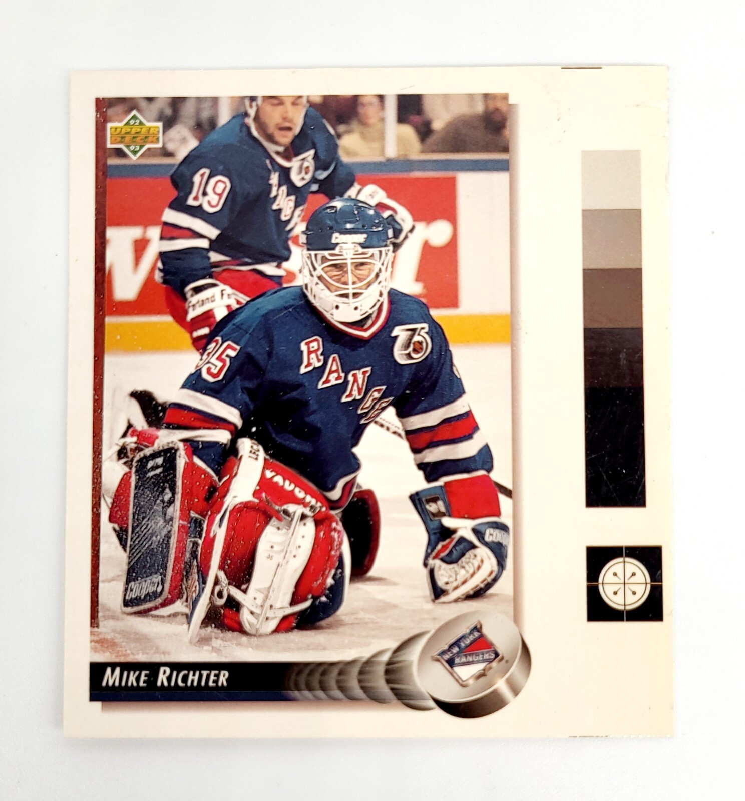 RARE 1/1 TEST AUTO PROTOTYPE Mike Richter NEW YORK RANGERS 1992-1993 Upper Deck