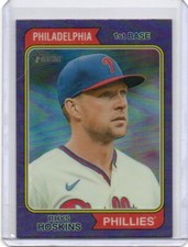 2023 Topps Heritage Rhys Hoskins Purple Chrome Refractor #409