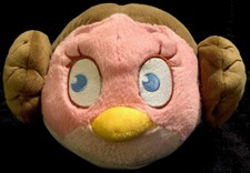 Angry Birds Star Wars Plush Princess Leia Pink Stuffed Animal Bird Toy EUC 7  x11