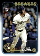 2024 Topps Update #US310 Oliver Dunn RC Milwaukee Brewers
