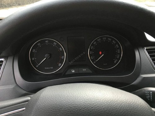 For Skoda Fabia II 07-14 Polished Aluminum Dashboard Trim dash Cluster Rings - Picture 8 of 9