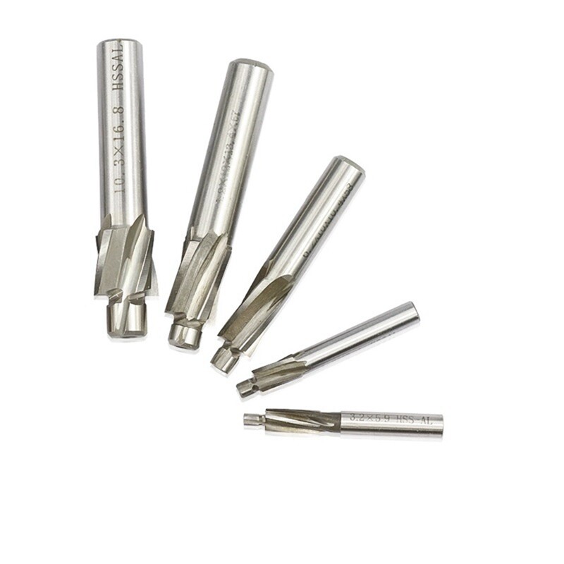 5Piece Guide Slotted Countersunk Die M3M8 Milling Cutter 4Tooth9136