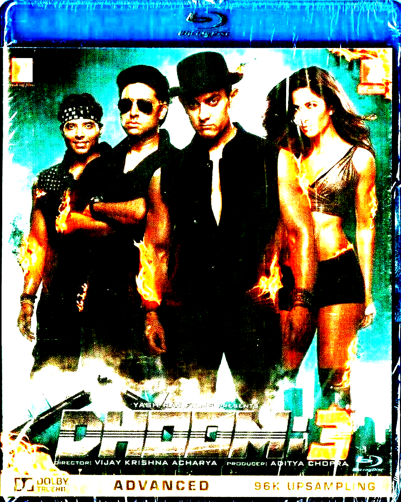 DHOOM 3 - AAMIR KHAN, KAREENA KAPOOR - BOLLYWOOD 2 DISC BLU RAY -MULTI SUBTITLES